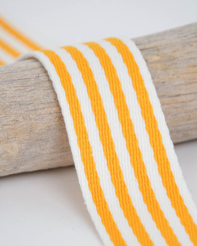 Sangle Multi Rayures 40MM Jaune - Maison Klem